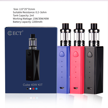 2200MHA ECT electronic cigarette Mod kit