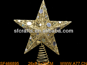 Christmas Tree Topper ,Metal Christmas Tree Decoration,China Golden Supplier
