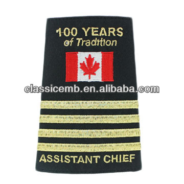 Army Uniform Embroidery Epaulettes Patch