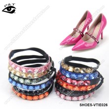 13 colors acryic rhinestone shoe straps decorations shoe lace for high heels