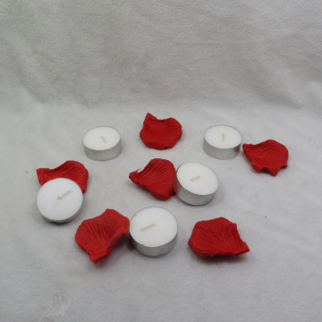 Cheap craft art white tea candle light