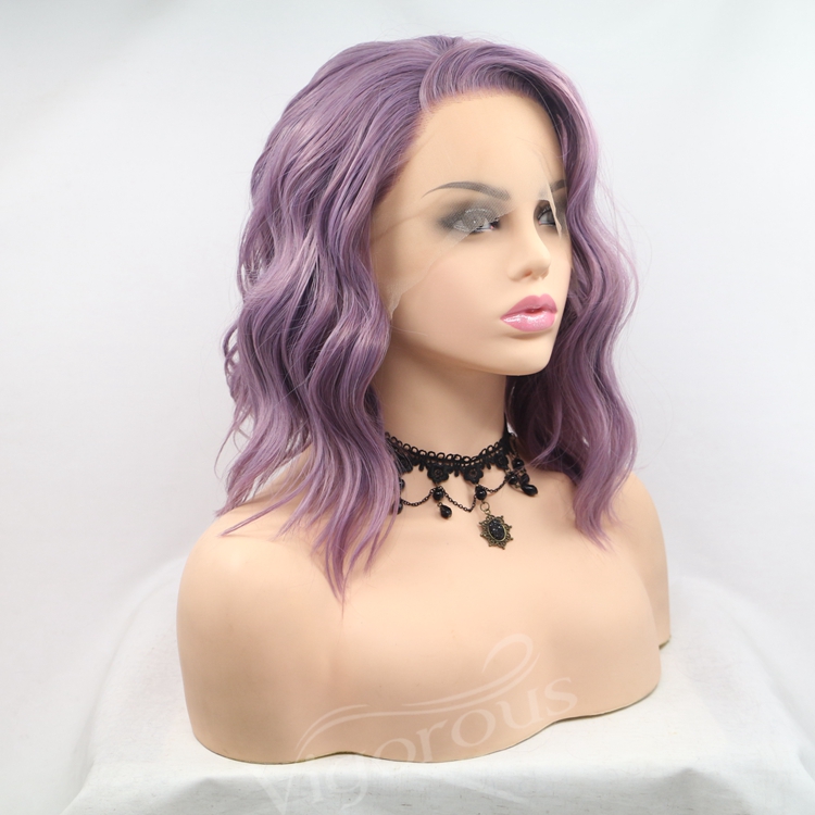 Vigorous mono short bob premium high quality afro kinky curly wholesale black women synthetic hair wigs lace front