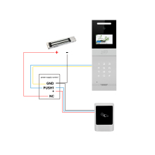 Multiple Intercom SystemCamera Door Phone With Magnetic Lock