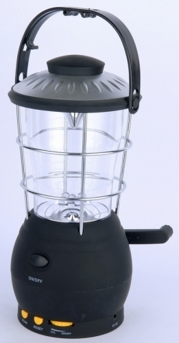 5 Led Crank Camping Lantern With Radio 