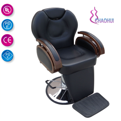Chaise de coiffure hydraulique en cuir de haute qualité