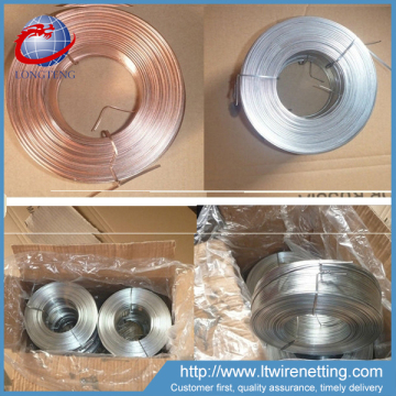 insulated braided flat copper wire / electrical galvanized flat wire machine / flat stitching wire coil