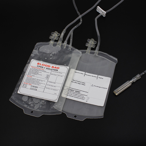Bolsa de extracción de sangre doble con CPDA
