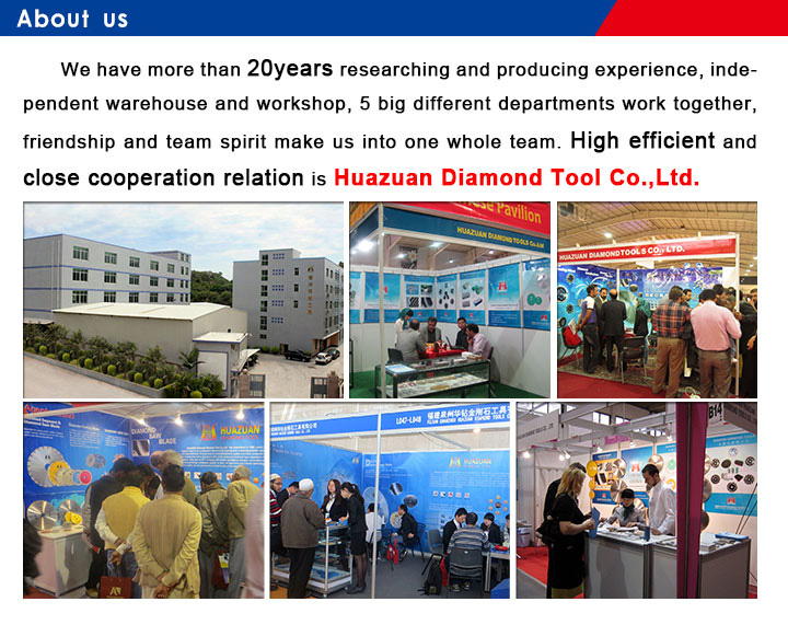 Professional supplier of diamond tools for cutting, grinding, polishing, drilling etc