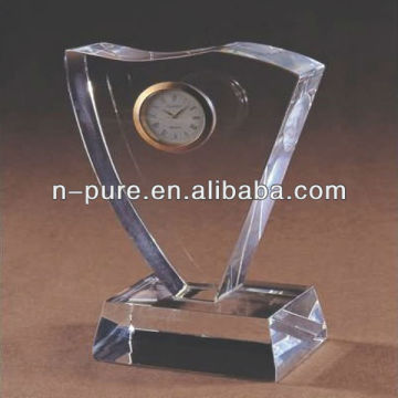 Clear Crystal Clock Award