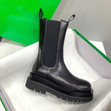 Kemayanni Wholesale Women's Black Leather Calf Boots