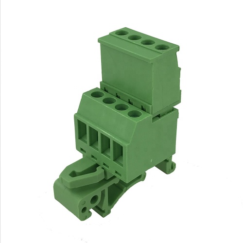 4pin 28-12AWG 35mm pluggable Din rail terminal block