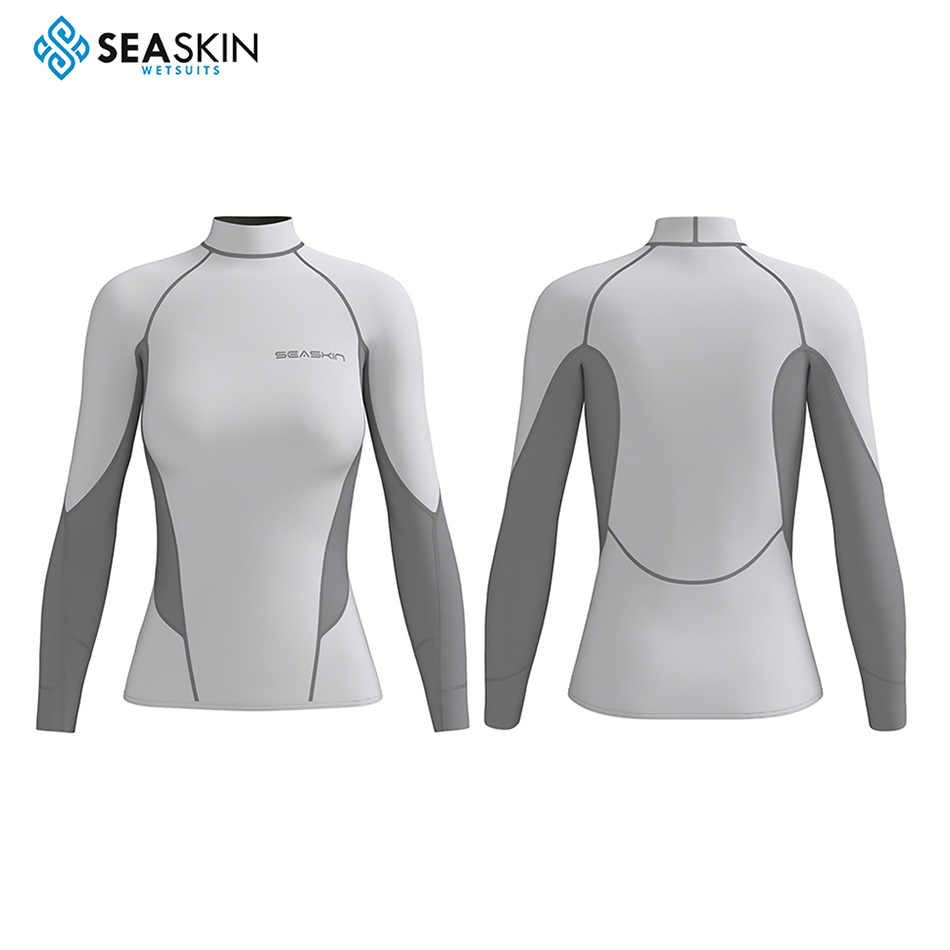 Seaskin Long Arm Neoprene Surfing Lady Top