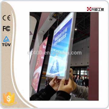 hanging double sides slim aluminum light box