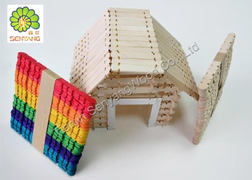 DIY dollhouse miniature wooden craft stick