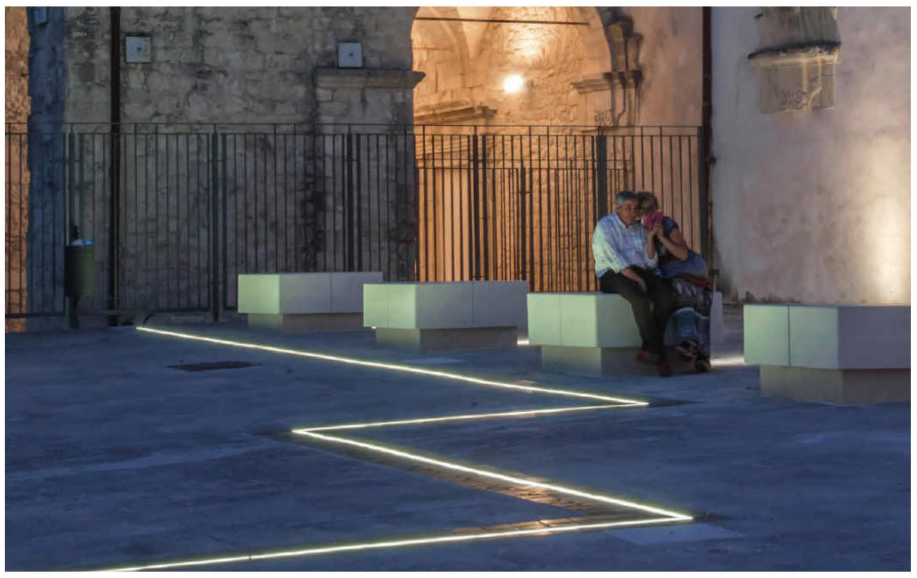 The same LED underground light as the parking lot