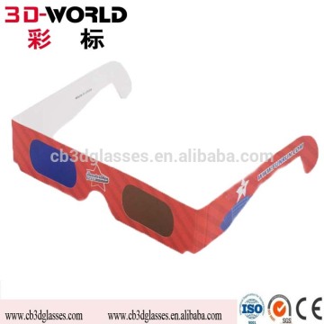 Promotional 3D paper glasses custom logo