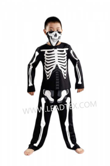 Halloween boys skeleton costumes