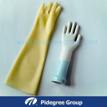 Natural Industrial High Risk Gloves White / Yellow With Textured Surface