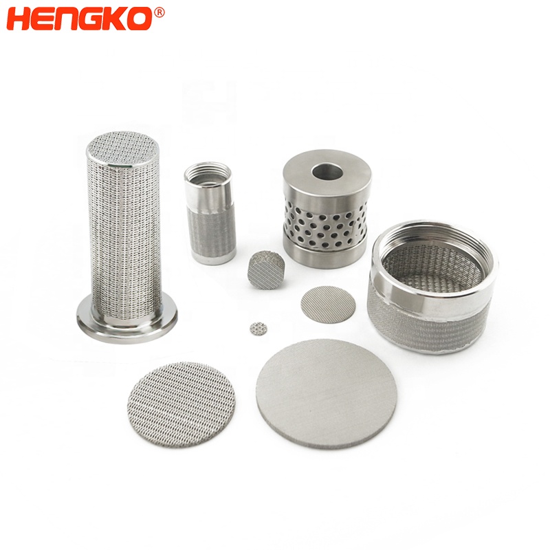 Custom microns sintered 316L stainless steel powder or mesh sintering oil filter cartridge