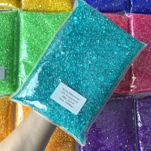 3mm, 4mm, and 5mm Transparent Blue Zircon Crystal Stone Resin Rhinestones for Decoration: Non-Hotfix Flatbacks