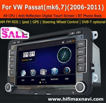 Hifimax car radio for vw passat b7 car gps navigation vw golf 5 dvd navigation for VW Golf 6 car dvd system gps navigation