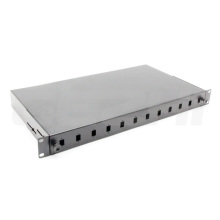 19 Inch 1U Slide Drawer Rack Mount Fiber Optic Patch Panel