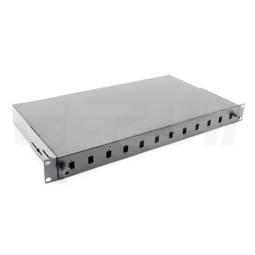 19 Inch 1U Slide Drawer Rack Mount Fiber Optic Patch Panel
