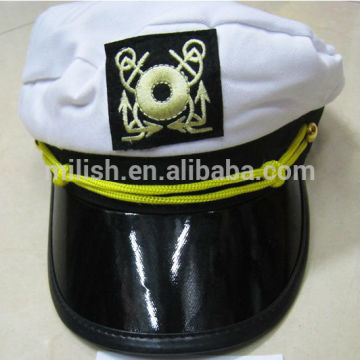 Stock wholesale & Party Carnival White Custom Navy Captain hats MHH119