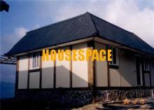 Small U Shape Container Chalet with Asphalt Roof - Modular