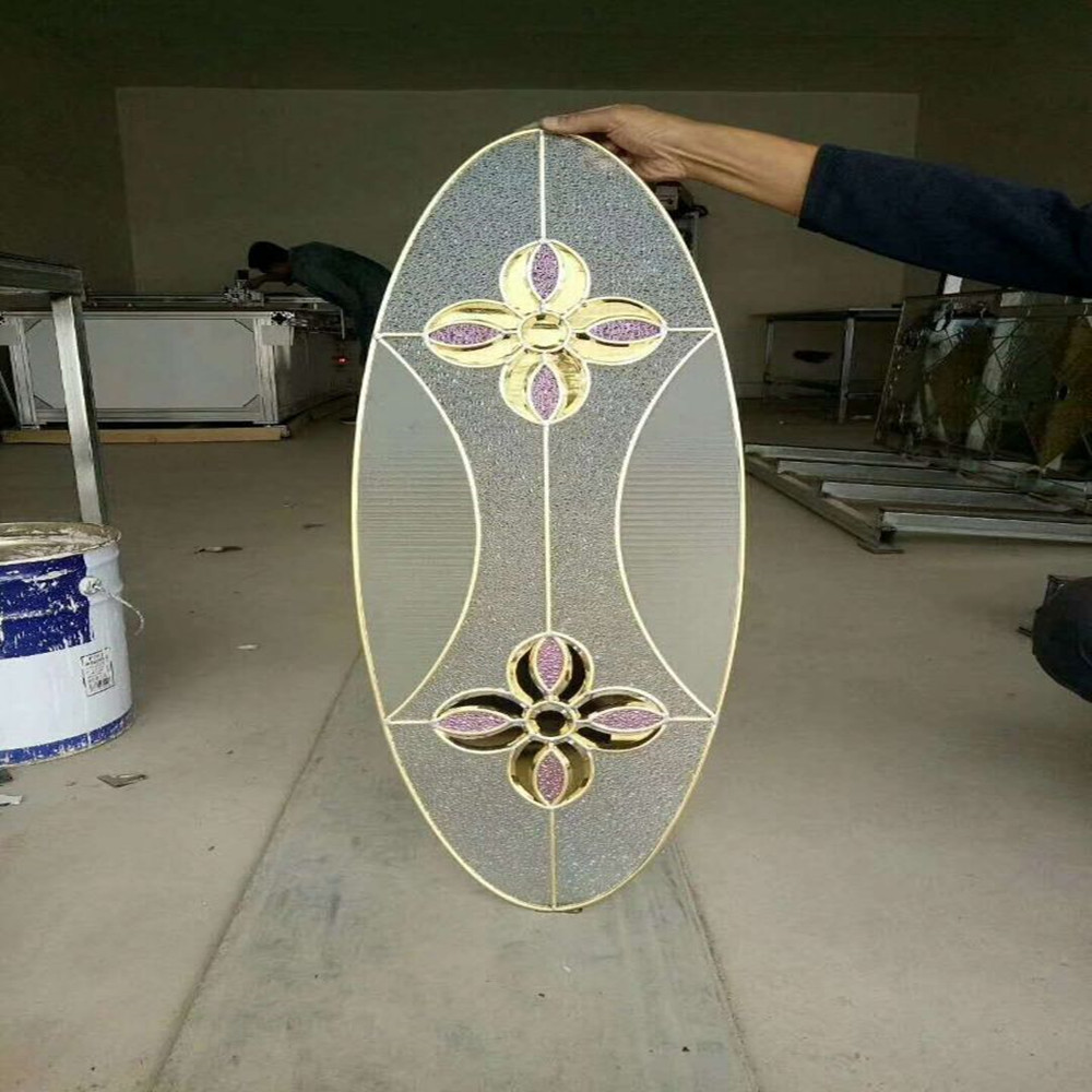 decorative inlaid glass for door