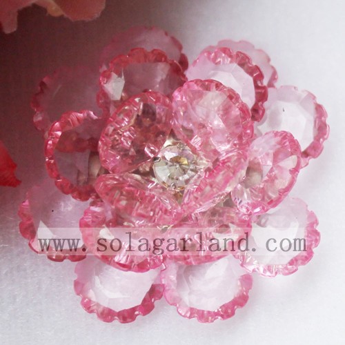 Hot Sale 41MM Acrylic Crystal Artificial Bead Flowers Wholesale