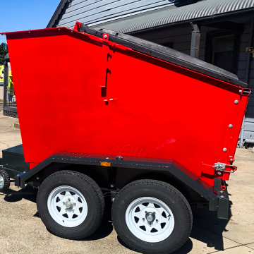 Portable Mobile Skip Bin on Trailer