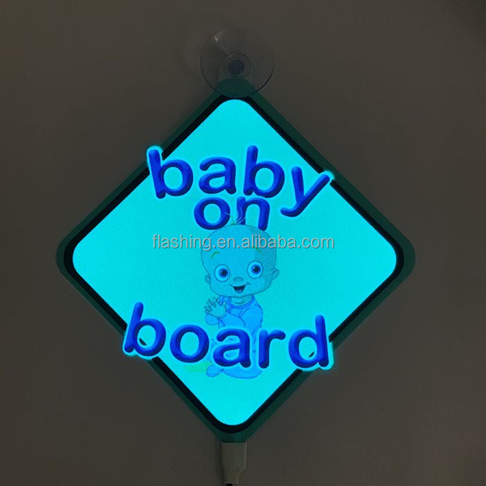 New luminous el classical car stickers displaying panel EL LED car sticker