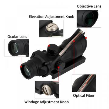 FOCUHUNTER 4x32 Tactical Riflescope Fiber Optics