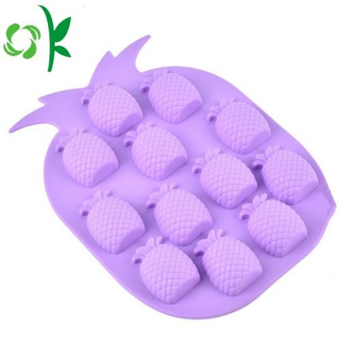 Silikon Buah Berbentuk Fleksibel Ice Cube Tray Molds