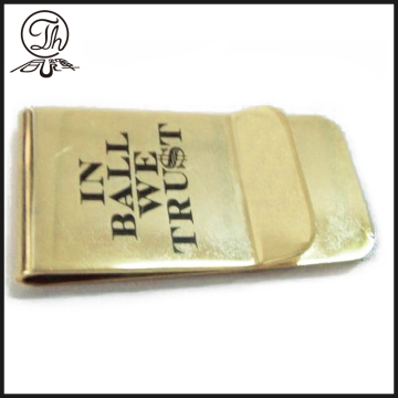 Brass metal printed money clips