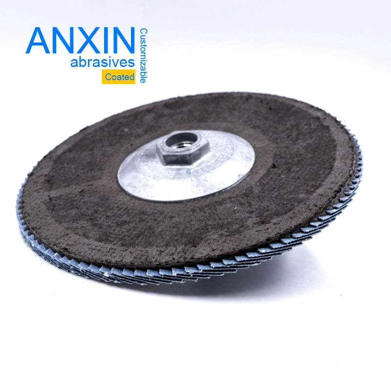 115*22mm Factory Directly Sale Vsm Zirconia Zk765 Top Quality Metal Grinding Fexlible Flap Disc