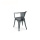 Outdoor Painted Painted Steel Menunjukkan Tolix Armchair