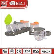 HaiXing colorful plastic Cruet Set