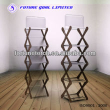 Folding metal display