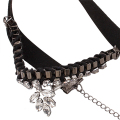 Multilayers Choker nhung đen Necklace chuỗi hình xăm Choker