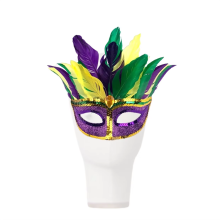 Carnival Party Parades: Fluffy Feather Masks and Sequined Mardi Gras Masks