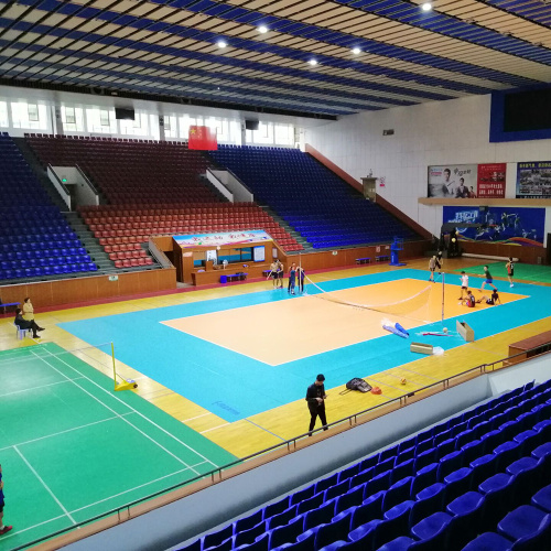 PVC Indoor Volleyball floor with ITF certificate