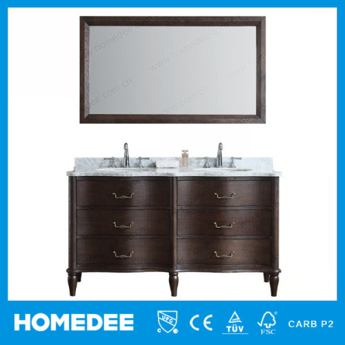 60 Incn American Antique Style Wood Bathroom Vanity