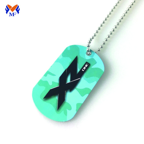 Custom metal printable necklace dog tag