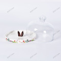 Easter Bunny Cute Animal White Children Ceramic Dinnerware