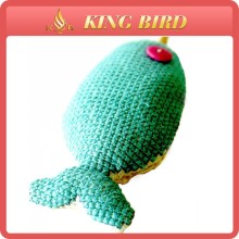 Pet cat fabric fish toy