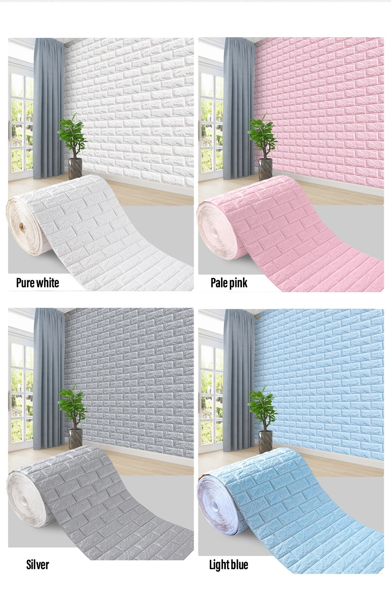 China Wholesale Moisture-Proof PVC Plain Wallpaper for Decoration