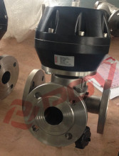flanged 3 way pneumatic diaphram regulating valve