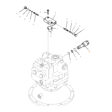 ПОДЛИННЫЙ КЛАПАН ПРЕДОХРАНИТЕЛЬНОГО ЭКСКАВАТОРА KOMATSU PC450-7 702-77-02170